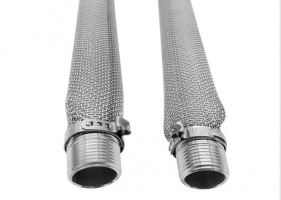 Food Grade 304SS 1/2&quot; NPT Homebrew Beer Wire Mesh Tube 6 inch 12 inch