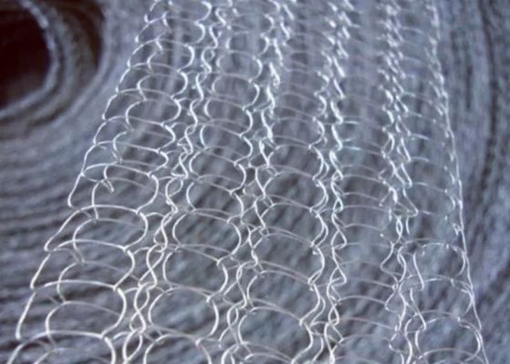 201 شبکه سیم پیچ و خم شده فولاد ضد زنگ به عنوان پد های مسطح و فیلترهای استیل