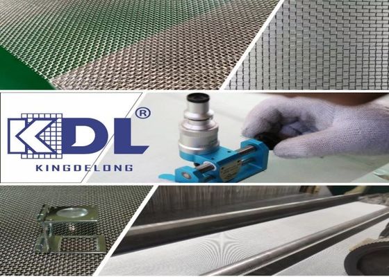 کیفیت بالا SS304 316 فولاد ضد زنگ مربع فلز بافندگی شده فیلتر شبک