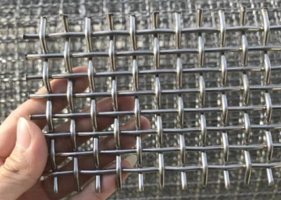 رول های صفحه نمایش از فولاد ضد زنگ 0.02-50.8mm Aperture SS 316 Twill Weave برای کاربردهای صنعتی