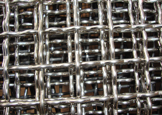 Plain Weave Industry Crimped Wire Mesh High Wear Resistance Width 0.5 - 0.6m