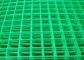 پانل‌های حصار سیم جوشی با روکش وینیل سبز 1.8 متری سوراخ مستطیلی ورق‌های مش جوش