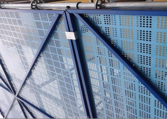 ورق فلزی پانچ شده دیوار خارجی 1.2*1.8 متر قاب صعود صفحه نمایش ضد افت