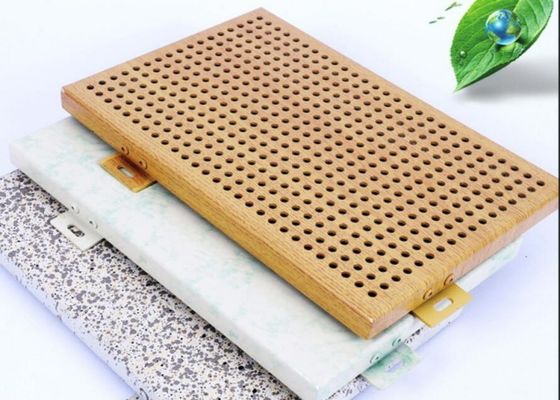 پوشش فلوروکربن صفحه نمای آلومینیومی سوراخ دار ضد رطوبت