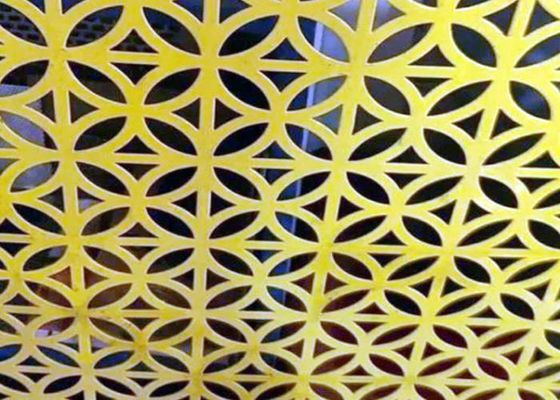 سطح باز و بالا صفحات فلز سوراخ شده فلز پی وی سی پوشش دکوراسیون سوراخ اندازه 0.1mm