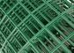 سبز 25m PVC پوشیده سیم میش رول پارچه سخت افزار با لبه مستقیم برای حصار