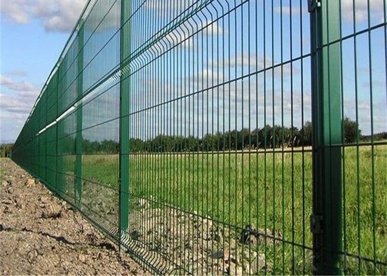 از فولاد کربن ضد زنگ PVC پوشش داده شده با سیم جوش برای حصار امنیتی