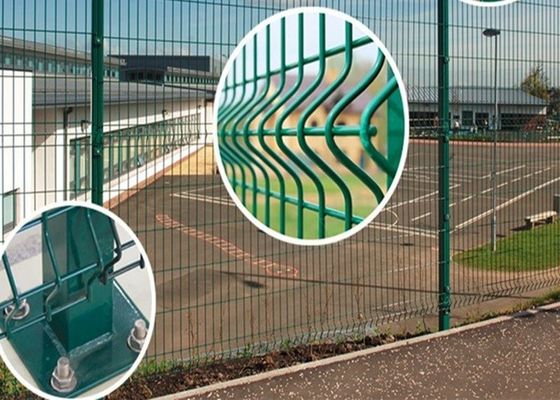 از فولاد کربن ضد زنگ PVC پوشش داده شده با سیم جوش برای حصار امنیتی