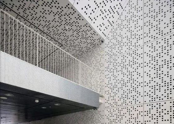 ورق آلومینیومی سوراخ دار با پوشش پی وی سی رنگارنگ برای دکوراسیون دیوارهای خارجی