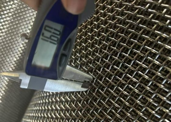 نوع بافت تراش ساده فولاد ضد زنگ برای غربالگری و فیلتر کردن اسید / قلی عرض 0.03m-6.5m