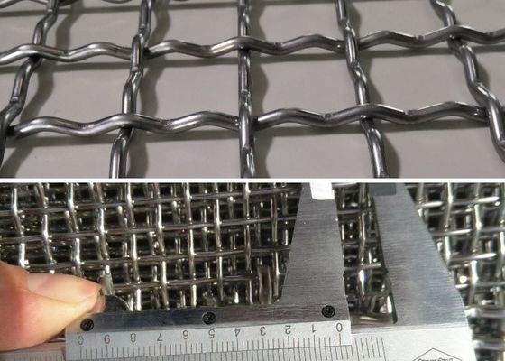 پرده سیم بافتی با دوام از فولاد ضد زنگ کم نیکل برای دانه های زغال سنگ