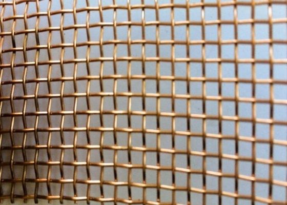 مس یا آلیاژهای دیگر صفحه مشبک بافته ساده به طول 50 متر
